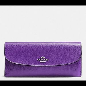 Coach purple wallet